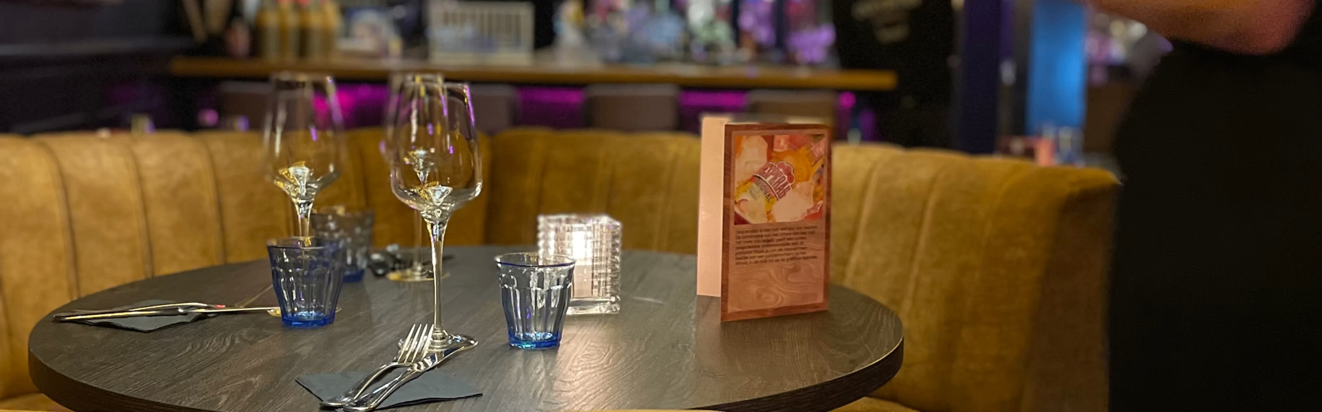 Gedekte tafel Brasserie Carakter